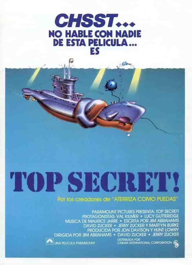 TOP SECRET - 1984 - el fancine - Web de cine - Podcast de cine - Blog de cine - Kimball 110 - Alvaro Garcia - INEM - Paro - Autonomos