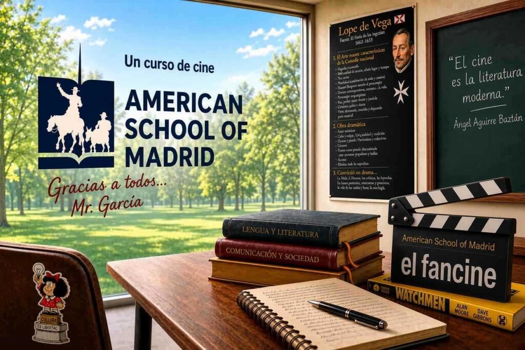 American School of Madrid - Profesor de Lengua y Literatura - Profesor de Comunicacion y Sociedad - el fancine - Web de cine - Blog de cine - Podcast de cine - Cine - Comic - Mafalda - Lope de Vega
